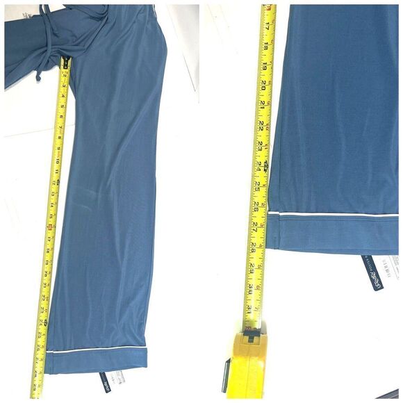 Softies Taylor Long Sleeve Ankle PJ Set 2 Piece Size Small Lakeside Blue - Picture 14 of 16